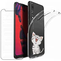 Laixin Funda para Huawei P20 Transparente Carcasa TPU Silicona Case Cover [Anti-arañazos] Cristal Bumper + Protectore de…